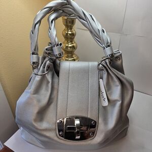 Charming Charlie Silver Handbag NWT